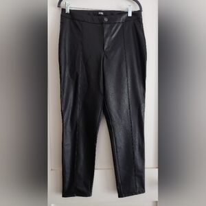 Dennis Basso Faux Leather Pants, Size 10, not used, Black